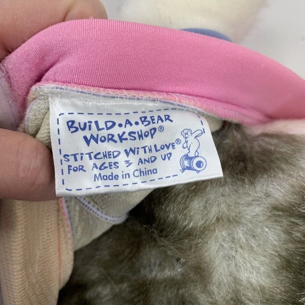 Build A Bear‎ Husky Malamute Eskimo Puppy Dog Plush Swimsuit Collar & Tag 17